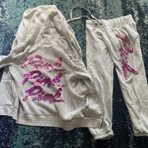PINK Sweatshirt & Sweatpants combo